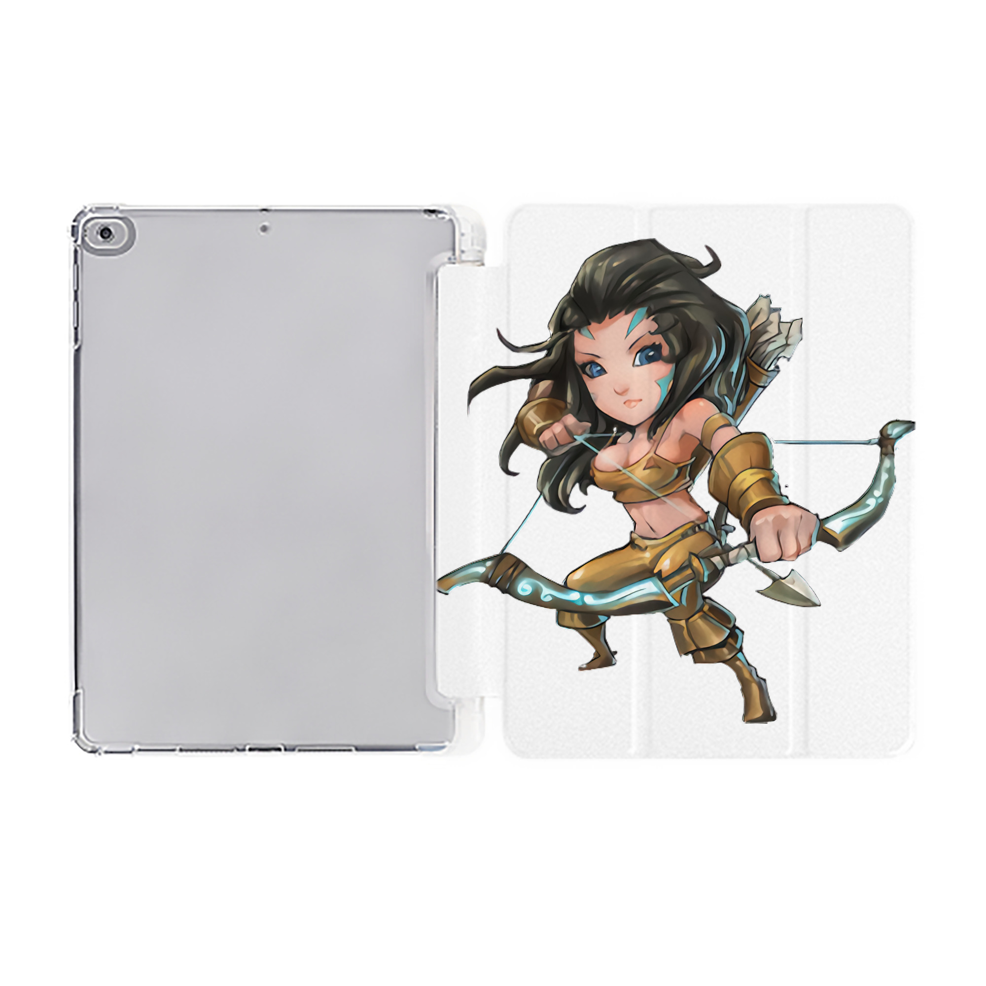 （画像用） リーグ・オブ・レジェンド League of Legends LOL IPad ケース ペン収納付き 三つ折りスタンド PUレザー×シリコン 対応機種9.5/10.5/10.9インチ
